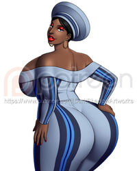 1girls apple_butt ass ass_grab background bbw big_ass big_breasts big_butt big_hair breasts brown_body brown_hair brown_skin bust busty clothed clothes clothing curvaceous curves curvy curvy_body curvy_female curvy_figure curvy_hips dark-skinned_female dark_skin ear_piercing earring earrings eyeshadow female female_only gigantic_ass gigantic_breasts hand_on_ass hips huge_ass huge_breasts huge_butt jewelry large_ass large_breasts large_butt large_hair legs lipstick looking_at_viewer massive_ass mature mature_female mature_woman nokwanda_ife original original_character panties patreon piercing red_lips red_lipstick simple_background softcore solo solo_female thedarkness thick_legs thick_thighs thighs voluptuous waist watermark white_background wide_hips woman