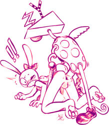 2026 accessory ambiguous_gender ambiguous_penetrating ambiguous_penetrating_male anal anal_penetration animate_inanimate anus aogami balls blush bow_only bow_ribbon butt dildo dildo_in_ass dildo_insertion duo genitals glitch_productions hair_accessory hair_bow hair_ribbon hi_res jax_(tadc) lagomorph leporid male male/ambiguous male_penetrated mammal nonbinary_(lore) nude object_in_ass pawpads paws penetration penile penile_penetration penis penis_in_ass rabbit ribbons sex sex_toy sex_toy_in_ass sex_toy_insertion simple_background the_amazing_digital_circus toying_partner trans_(lore) zooble_(tadc)