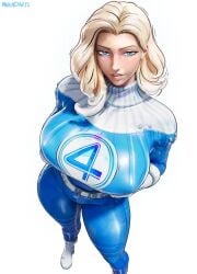 3d absurd_res big_breasts invisible_woman invisible_woman_(marvel_rivals) mikadawn solo sue_storm susan_storm
