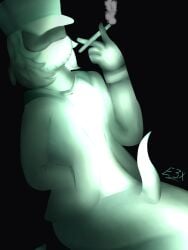 1boy cock esinaxxx friday_night_funkin friday_night_funkin_mod garcello_(atsuover) ghost male male_only solo tentacle