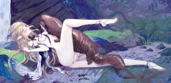 1girls blonde_female blonde_hair boobs breasts cartethyia_(wuthering_waves) cock dick female genitals hourglass_figure mymdsj nipples no_bra no_panties penis pointy_ears qisu salamander sex small_breasts thick_thighs thighs tits vaginal vaginal_insertion vaginal_penetration woman wuthering_waves