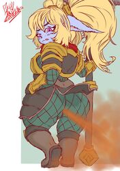 fart fart_cloud fart_fetish farting league_of_legends pervdarkling_(artist) poppy purple_eyes riot_games shortstack yordle