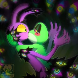 abstraction_(the_amazing_digital_circus) ari_dibujitos aribujitosnsfw corruption hypnosis jax_(the_amazing_digital_circus) kaa_eyes kissing mind_control ribbit_(the_amazing_digital_circus) ring_eyes tagme the_amazing_digital_circus