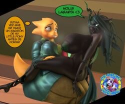 alphys chrysalis deltarune my_little_pony patreon_release theashsfm undertale_(series)