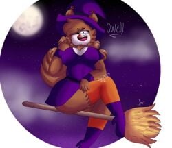 female furry furry_female halloween_2020 jennifer_220 owell_(piggy) owl piggy_(game) sexy