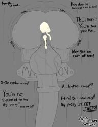 anal_creampie asshole cocktail creampie cum dialogue futanari hole_in_wall horsecock hung hung_bottom hung_futa maximillion_(plazmwraith) plazmwraith post_orgasm pussy stuck tagme