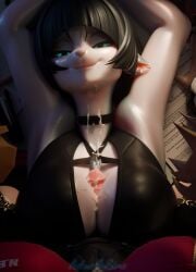 3d_(artwork) absurd_res actuallysine animal_humanoid anthro bangs big_breasts black_hair blender_(artwork) blender_cycles_(artwork) blonde_hair blue_eyes bodily_fluids bottomwear breast_play breasts cissia_(zenless_zone_zero) clothed clothed_anthro clothed_female clothed_titfuck clothing cum cum_on_breasts cum_on_chest cum_on_clothing cum_on_neck cum_on_penis cumshot digital_media_(artwork) duo ear_piercing ejaculation erection female genital_fluids genitals gynomorph gynomorph/female gynomorph_on_top gynomorph_penetrating hair hand_on_table hi_res humanoid intersex intersex/female intersex_on_top intersex_penetrating jane_doe_(zenless_zone_zero) kneeling legwear long_hair looking_at_viewer lying mammal mammal_humanoid mihoyo murid murid_humanoid murine murine_humanoid on_back on_top paper penetration penile penis penis_between_breasts piercing raised_arms rat rat_humanoid reptile rodent rodent_humanoid scalie sex short_hair skirt smile smug smug_face snake stockings straddling thigh_highs thiren titfuck topwear white_body zenless_zone_zero