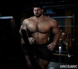 3d animated ass bara big_ass big_butt big_pecs boner boner_in_pants bubble_ass bubble_butt bulge carlos_oliveira chris_redfield dat_ass dat_butt erection exercising fat_ass fat_butt gay holding_phone huge_ass huge_butt jiggle jiggling_ass jiggling_breasts jiggling_pecs large_ass large_butt male male_only muscular muscular_male orcsarc resident_evil round_ass round_butt sound tagme thick_ass thick_butt training video
