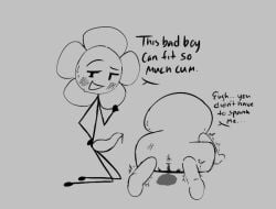 after_sex anus battle_for_dream_island battle_for_dream_island_again bfb bfdi bfdia cum cum_leaking_out_of_pussy flower_(bfdi) object_shows pussy spank_mark tentacle_penis the_power_of_two tpot two_(tpot) vadahlivokroz