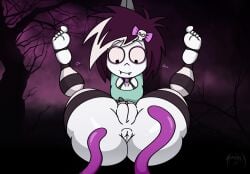 anus ass barefoot emo imminent_penetration legs_apart legs_spread legs_up scene_hair school_for_vampires tentacle tentacles vagina vampire_girl