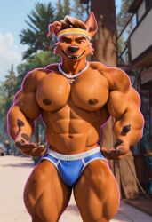 1boy 2026 ai_generated artist_request bara bulge civitai dreamworks forgotten_island furry furry_only gay male male_only muscular raww_(forgotten_island) solo tagme yaoi