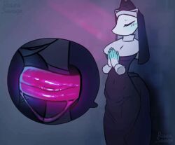 1girl 1girls breasts cat_ears curvy deltarune deltarune_chapter_5 female furry nun nun_outfit tagme tasque_manager tasque_manager_(deltarune) thick_thighs tight_clothing voluptuous voluptuous_female
