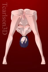 1girls 3d 3d_(artwork) absurd_res anus bending_over blender_(software) breasts chainsaw_man choker choker_only completely_nude feet female female_focus female_only green_eyes hands_behind_back large_breasts leaning_forward looking_at_viewer looking_between_legs nipples nude nude_female purple_hair pussy reze_(chainsaw_man) self_upload smiling spread_ass spread_legs spread_pussy spreading