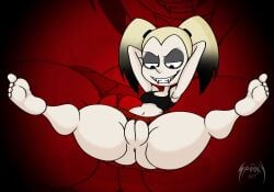 armpits arms_up barefoot bottomless cindy ghostlydoodles legs_apart legs_spread legs_up pussy spookyryder twintails vagina vampire_girl