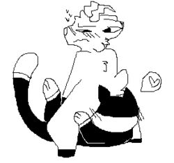 animal_crossing anthro asphyxiation beau_(animal_crossing) cervid colorless domestic_cat duo facesitting felid feline felis furry line_art low_res male male/male mammal motherlode116 nintendo punchy_(animal_crossing) video_games