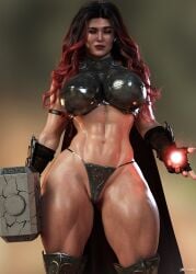 1girls 3d abs ass athletic athletic_female avengers big_breasts bikini_armor breasts busty cga3d cleavage cosplay crossover crossover_cosplay curvy curvy_female digital_media_(artwork) elizabeth_olsen erotichris eyebrows eyelashes eyes female female_focus female_only fit fit_female fusion fusion_character hair high_quality high_resolution highres hips hourglass_figure huge_breasts human human_only lady_thor_(cosplay) large_breasts legs light-skinned_female light_skin lips marvel marvel_cinematic_universe marvel_comics mature mature_female mighty_thor mighty_thor_(cosplay) mjolnir muscular muscular_female mutant_(marvel) red_hair scarlet_witch slim_waist solo solo_female solo_focus tagme thick thick_legs thick_thighs thighs thong thor_(series) top_heavy topless topless_female upper_body voluptuous voluptuous_female waist wanda_maximoff wide_hips