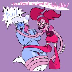 breasts cartoon_network elastic female female_only fingering holly_blue_agate pussy spinel_(steven_universe) steven_universe tagme wrapped_around_another yuri