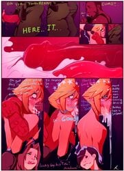 2boys 2girls accidentally_gay aerith_gainsborough ahe_gao ass barret_wallace bisexual_male blonde_hair blush brown_hair cloud_strife comic crossdressing cum cum_in_mouth cum_inside dark-skinned_male dark_skin deepthroat dialogue excessive_cum eyes_rolling_back fellatio female female_supporting_yaoi femboy femdom feminization final_fantasy final_fantasy_vii gay girly glory_hole good_boy human human_only humiliation interracial kneeling licking_lips light-skinned_female light-skinned_male light_skin male mascara_tears mind_break oral pee-kay praise praise_kink ruined_makeup runny_makeup square_enix text thighhighs tifa_lockhart trap x-ray yaoi