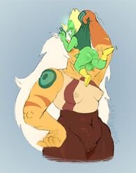 1futa 1girls 2021 balls blowjob bottomless cameltoe cartoon_network duo erect_nipples fellatio female femdom futa_on_female futanari gem_(species) green_skin humanoid jasper_(steven_universe) larger_female lifting_person long_hair muscular_female oral orange_skin penis peridot_(steven_universe) pussy_juice pussy_juice_drip sex shooblocks size_difference size_play skindentation smaller_futanari standing steven_universe