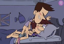 1boy 1boy1girl 1girls animated brown_hair bunk_bed female luna_loud nickelodeon paramount_pictures short_hair straight_hair sully_(the_loud_house) tagme the_loud_house thundersteam