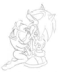 2010 alhedgehog amy_rose anthro feet fellatio female fur furry greyscale hedgehog male mammal oral penis sega sonic_(series) sonic_the_hedgehog sonic_the_hedgehog_(series) straight