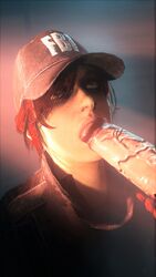 1boy 1girls 3d akatomasu ash_(rainbow_six) big_penis blowjob clothed clothed_female clothing fellatio female female_focus ginger grey_eyes huge_cock light-skinned_female light-skinned_male light_skin male military oral oral_sex rainbow_six rainbow_six_siege red_hair soldier source_filmmaker straight sunglasses_removed tom_clancy veiny_penis