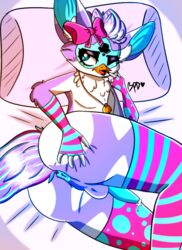 1boy animal_genitalia animal_penis anthro bipolarizeddragon crossdressing cum cum_on_penis furby furry furry_ass furry_ears furry_only furry_tail gay gloves grabbing_own_ass original_character shy solo spread_ass thick_thighs thighhighs trap yaoi