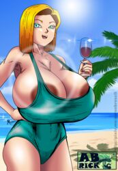 android 18 from dragon ball by aaron broscli