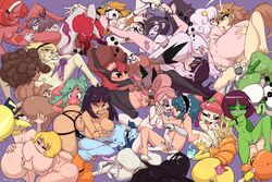 26girls 6+girls alien alien_girl all_fours anal anal_beads anal_fingering anthro ass ass_biting bard-bot biting_ass blonde_hair blue_hair boxcar_city_rush breast_grab breasts char_(boxcar_city_rush) character_request collage command_grab crossover cunnilingus cyborg_chan_(scott_falco) dark-skinned_female dark_skin demon demon_girl dildo feet female female_only fingering gitgudnami green_skin group_sex hands_up_(joel_g) human inkling kollar_(jteio) legwear lesbian_sex licking licking_pussy maid_headdress margo_(joel_g) multiple_girls nipples nuclearwasabi nude nude_female oral oral_sex orgy original original_character original_characters poppy_(radicalsoda) pussy red_skin robot scissoring sex sex_toy splatoon strap-on tagme tongue_out torn_legwear tribadism two_tone_hair ula_(joel_g) vagina white_body yuri