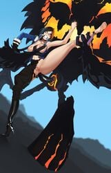 anal anus areola ass black_hair boots breast_grab clenched_teeth feet female frida_mofette gloves hips male monster nipples pussy rape revolmxd size_difference thighs torn_clothes uniform wakfu