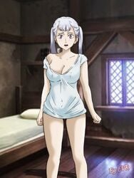 1girls black_clover excalibur_overdrive female female_only noelle_silva royalty solo tshirt