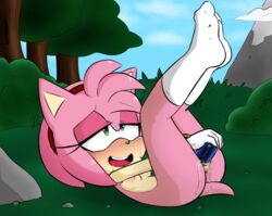 1girls amy_rose amy_rose_(boom) animal_genitalia anus blush breasts dildo eulipotyphlan female genitals hearlesssoul hedgehog jupiterorange legwear looking_pleasured mammal masturbation nipples nude penetration pussy sex_toy small_breasts socks solo sonic_(series) sonic_boom sonic_the_hedgehog_(series) tenshigarden toying_self vaginal_masturbation vaginal_penetration