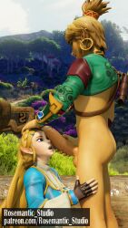 cock_shock cock_worship giant_penis hylian hylian_ears large_penis link link_(breath_of_the_wild) link_(tears_of_the_kingdom) nintendo princess_zelda rosemantic_studio the_legend_of_zelda zelda_(breath_of_the_wild)