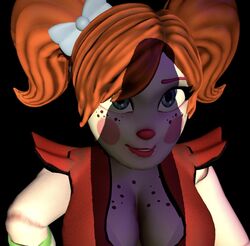 3d baby_(fnafsl) big_penis blue_bow blue_eyes circus_baby circus_baby_(fnaf) five_nights_at_freddy's five_nights_at_freddy's:_sister_location fnaf freckles impressed jailbait_knight looking_at_penis meme penis penis_shadow scottgames side_smile silhouette sister_location