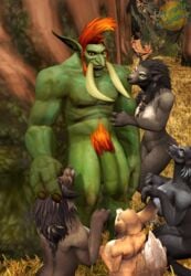 anthro bakaras canine female furry harem large_penis male size_difference troll vulpera warcraft worgen world_of_warcraft