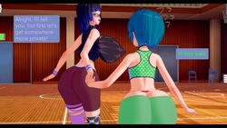 3d big_lips breasts_bigger_than_head caption collar comic dickgirl emotioncreator femboy futanari gideonlover glasses goth gothic green_eyes gym_uniform heterochromia hourglass_figure huge_breasts huge_butt illusion_soft muscular_futanari piercing septum_piercing tattoo voluptuous