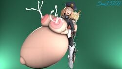 1boy 1girls 3d boots camie_utsushimi excessive_cum female gigantic_ass gigantic_breasts huge_breasts hyper_belly hyper_pregnancy katsuki_bakugou male my_hero_academia sonic13202 straight