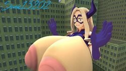 1girls 3d areolae female female_only giantess gigantic_breasts huge_breasts large_areolae mount_lady my_hero_academia puffy_nipples solo sonic13202 tight_clothing yuu_takeyama