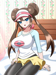 big_breasts clothed_female female female_focus female_only fully_clothed nintendo pokemon pokemon_bw2 rosa_(pokemon) solo solo_female solo_focus yensh