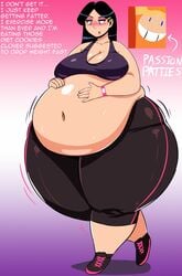 big_belly cookies-cat fat huge_ass mandy_(totally_spies) mandy_walters obese overweight thick_thighs tight_clothing totally_spies weight_gain what