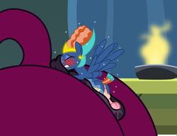 2020 anus ass badumsquish balls blush clitoris closed_eyes correct_artstyle cutie_mark duo equid equine faceless_female female feral friendship_is_magic genitals hasbro hi_res macro male mammal my_little_pony pegasus prince_hisan_(mlp) pussy solo_focus sphinx_(mlp) straight wings