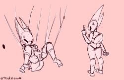 anus ass bondage breasts hollow_knight hornet_(hollow_knight) nude pussy tagme terdlestuffed