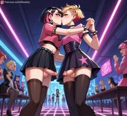 ai_generated boobly futa_on_futa futanari kissing