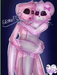 caught george_(piggy) gigidonut hands_on_ass lesbian naked old_design penny_(piggy) pig_girl piggy_(game) roblox roblox_game sheep_girl sheepy_(piggy) tagme yuri