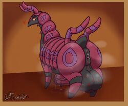 equine_penis floofygf kiss_mark kiss_mark_on_penis lipstick_on_penis looking_at_viewer male_only musk pokemon pokemon_(species) precum_drip puffy_anus saliva_on_anus saliva_on_penis scolipede