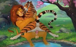 2024 5_fingers anus balls crossover disney dreamworks duo eye_contact felid female female_penetrated feral feral_on_feral feral_penetrated feral_penetrating feral_penetrating_feral feralized fingers fur genitals grass kung_fu_panda lion looking_at_another lying lying_on_ground male male/female male_penetrating male_penetrating_female mammal mane markings master_tigress on_back on_ground orange_body orange_fur outside pantherine pawpads penetration penile penile_penetration penis penis_in_pussy plant pussy raised_tail reallynxgirl red_eyes red_mane sex simba_(the_lion_king) spread_legs spreading striped_body striped_fur striped_markings striped_tail stripes tail tail_markings teeth the_lion_king tiger tree vaginal_penetration water yellow_body yellow_fur yellow_sclera