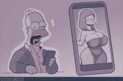 big_ass big_breasts curvy_figure cydlock gif homer_simpson image_sequence marge_simpson milf the_simpsons