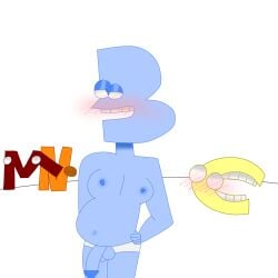 4boys alphabet_(mike_salcedo) b_(mike_salcedo) blue_penis blue_skin blush c_(mike_salcedo) fat idcsoshutup m_(mike_salcedo) male male_only n_(mike_salcedo) penis reupload stripping underwear