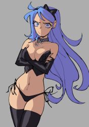 blue_eyes blue_hair breasts female female_only gingrjoke marcy_(gingrjoke) solo