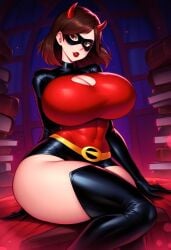 ai_generated dan16369336 disney elastigirl female helen_parr huge_breasts milf pixar tagme the_incredibles twitter_link